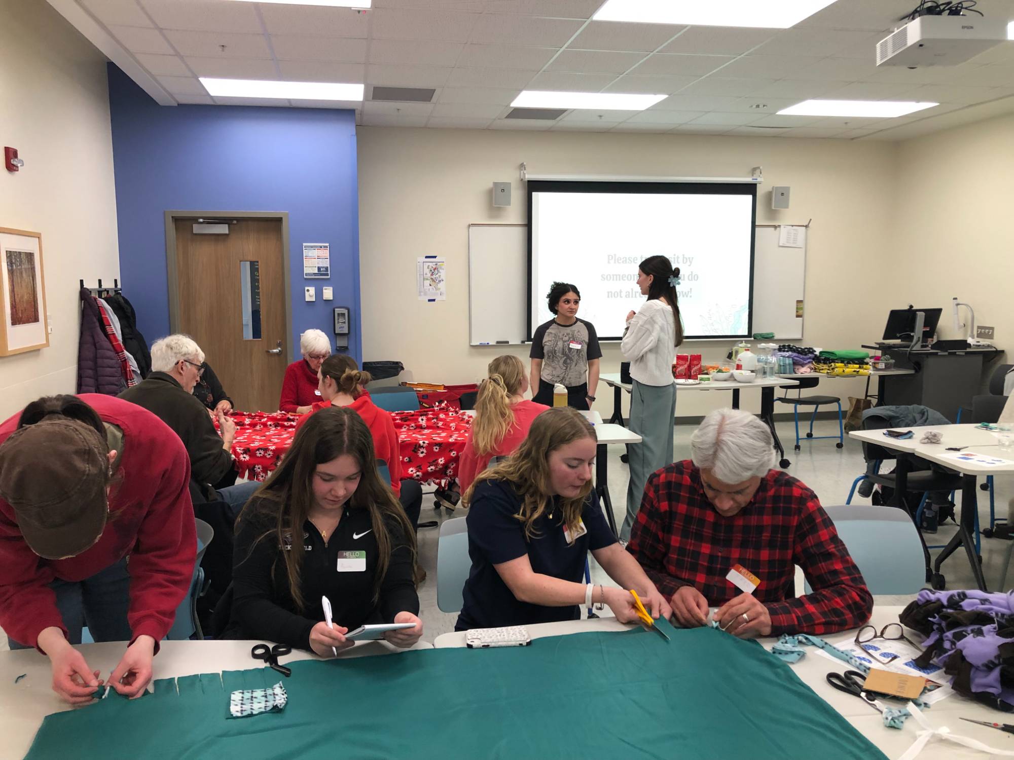 Tied Fleece Blanket Making and Story Circles